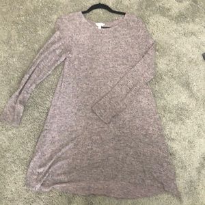 Charming Charlie purple long sleeve dress